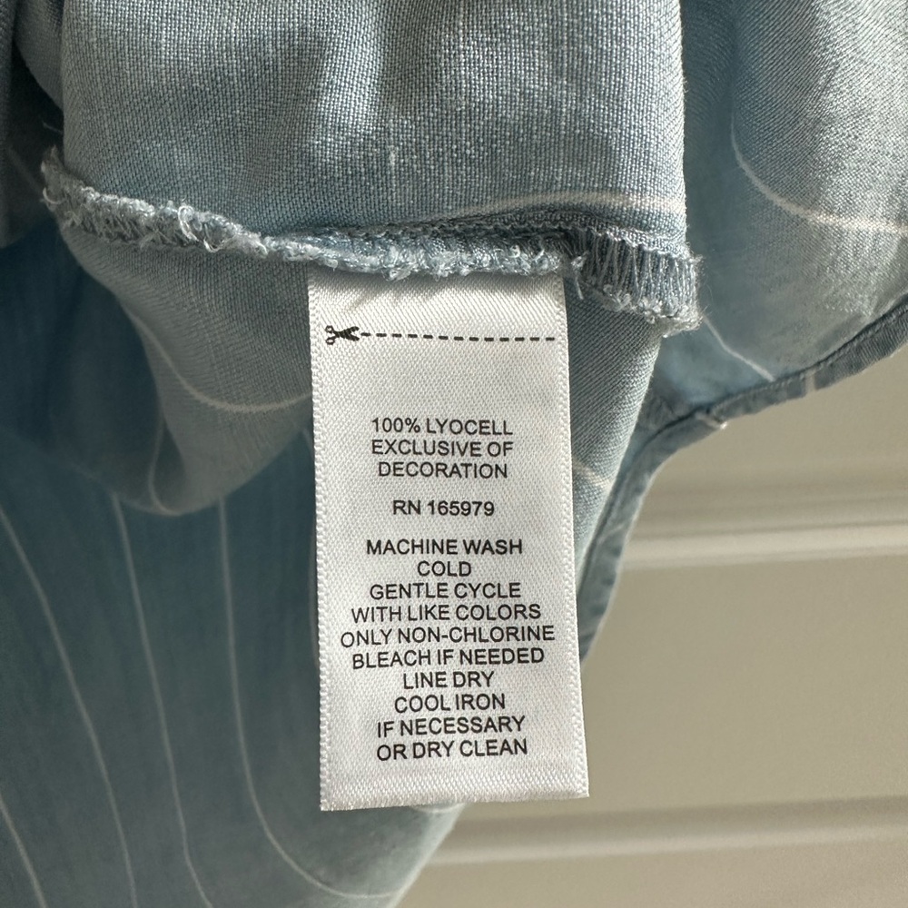 Cupio Light Blue Ruffle Blouse - Picture 7 of 9